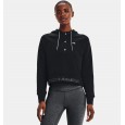 Under Armour Women's Rival Fleece Mesh Hoodie|| تيشيرت هودي أندر آرمر رايفال فليس مش للنساء لون أسود