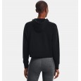 Under Armour Women's Rival Fleece Mesh Hoodie|| تيشيرت هودي أندر آرمر رايفال فليس مش للنساء لون أسود