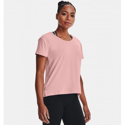 Under Armour Women's RUSH Energy Core Short Sleeve T-Shirts|| تيشيرت أندر آرمر رش اينيرجي كور بأكمام قصيرة للنساء لون زهري