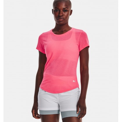 Under Armour Women's Streaker Run Short Sleeve T-Shirts|| تيشيرت أندر آرمر ستريكر رَن بأكمام قصيرة للنساء لون زهري