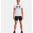 Under Armour Women's Sportstyle Graphic Short Sleeve T-Shirts|| تيشيرت أندر آرمر سبورت ستايل جرافيك بأكمام قصيرة للنساء لون أبيض