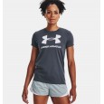 Under Armour Women's Sportstyle Graphic Short Sleeve T-Shirts|| تيشيرت أندر آرمر سبورت ستايل جرافيك للنساء لون رمادي