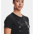 Under Armour Women's Sportstyle Graphic Short Sleeve T-Shirts|| تيشيرت أندر آرمر سبورت ستايل جرافيك بأكمام قصيرة للنساء لون أسود