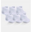 Under Armour Women's Essentials No Show (6-Pack) Socks || جوارب أندر آرمر إسنشالز نو شو للنساء-6 أزواج لون أبيض