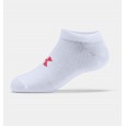 Under Armour Women's Essentials No Show (6-Pack) Socks || جوارب أندر آرمر إسنشالز نو شو للنساء-6 أزواج لون أبيض