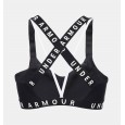 Under Armour Women's Wordmark Strappy Sportlette Sports Bra|| صدرية رياضية أندر آرمر وورد مارك للنساء لون أسود