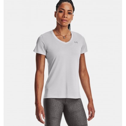 Under Armour Women's Tech Twist V-Neck T-Shirt || تيشيرت أندر آرمر تك تويست ياقة في للنساء لون سكني