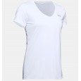 Under Armour Women's UA Tech V-Neck T-Shirt || تيشيرت أندر آرمر تك ياقة في للنساء لون أبيض