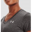 Under Armour Women's UA Tech™ V-Neck T-Shirt || تيشيرت أندر آرمر تك ياقة V للنساء لون فيراني كربون