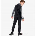 Under Armour Boys' UA Knit Colorblock Tracksuit || بدلة رياضية أندر آرمر نت كلر بلوك للأطفال لون أسود ورمادي