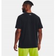 Under Armour Unisex Boxed Heavyweight Short Sleeve T-Shirt || تيشيرت أندر آرمر وكسد هيفي-ويت للرجال والنساء لون أسود