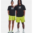 Under Armour Unisex Boxed Heavyweight Short Sleeve T-Shirt || تيشيرت أندر آرمر وكسد هيفي-ويت للرجال والنساء لون أسود