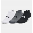 Under Armour Unisex Core No Show (3-Pack) Socks || جوارب أندر آرمر كور نو شو للجنسين-3 أزواج بثلاث ألوان