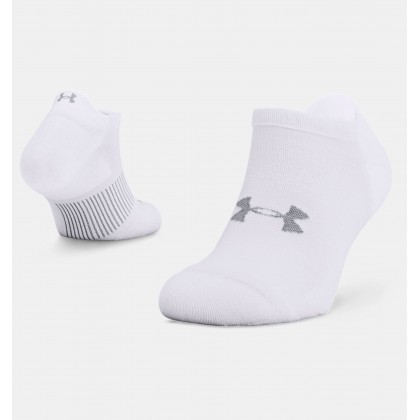 Under Armour Unisex ArmourDry Run No Show (One-Pack) Socks || جوارب أندر آرمر دراي رن نو شو للجنسين (زوج واحد) لون أبيض