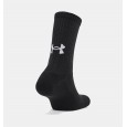 Under Armour Unisex Core Crew (3-Pack) Socks || جوارب أندر آرمر كور كرو للجنسين-3 أزواج لون أسود