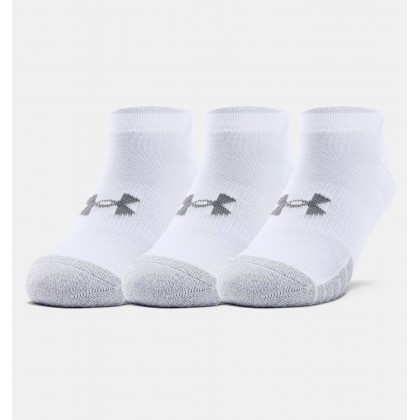 Under Armour Adult HeatGear No Show (3-Pack) Socks || جوارب أندر آرمر ادلت هيت جير نو شو للجنسين-3 أزواج لون أبيض