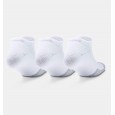 Under Armour Adult HeatGear No Show (3-Pack) Socks || جوارب أندر آرمر ادلت هيت جير نو شو للجنسين-3 أزواج لون أبيض