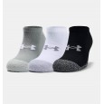 Under Armour Adult HeatGear No Show (3-Pack) Socks || جوارب أندر آرمر ادلت هيت جير نو شو للجنسين-3 أزواج بثلاث ألوان