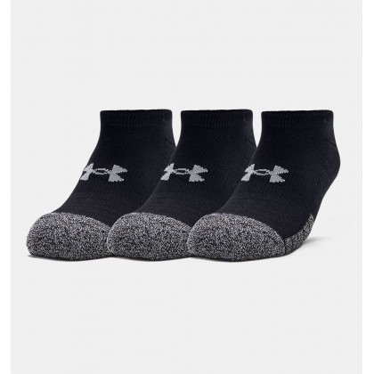 Under Armour Adult HeatGear No Show (3-Pack) Socks || جوارب أندر آرمر ادلت هيت جير نو شو للجنسين-3 أزواج لون أسود