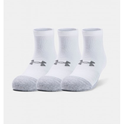 Under Armour Adult HeatGear® Low Cut (3-Pack) Socks || جوارب أندر آرمر ادلت هيت جير لو كت للجنسين-3 أزواج لون أبيض