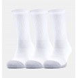 Under Armour Adult HeatGear® Crew (3-Pack) Socks || جوارب أندر آرمر ادلت هيت جير كرو للجنسين-3 أزواج لون أبيض