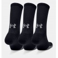 Under Armour Adult HeatGear® Crew (3-Pack) Socks || جوارب أندر آرمر ادلت هيت جير كرو للجنسين-3 أزواج لون أسود