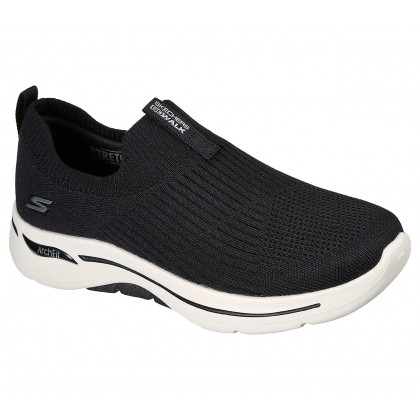 حذاء سكيتشرز جو ووك ارتش فيت- ايكونك للنساء لون أسود || Skechers Women's GO WALK Arch Fit – Iconic Shoes