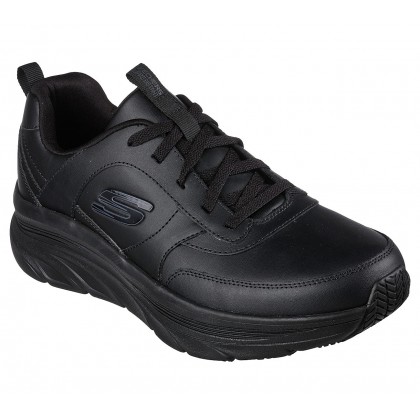 حذاء سكيتشرز دي لوكس وولكر اي آر للرجال لون أسود || Skechers Men's D'Lux Walker SR - Splendal Shoes