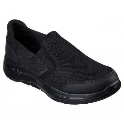 حذاء سكيتشرز جو ووك ارتش فيت-روبست كمفورت للرجال لون أسود || Skechers Men's GOwalk Arch Fit - Robust Comfort Shoes