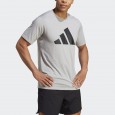 تيشيرت أديداس ترين اسينشيال فري ريدي لوجو للرجال لون رمادي || adidas Men's Train Essentials Feelready Logo Training T-shirt