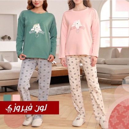 بجامة ستاتية خريفية من Sami Boutique لون اخضر