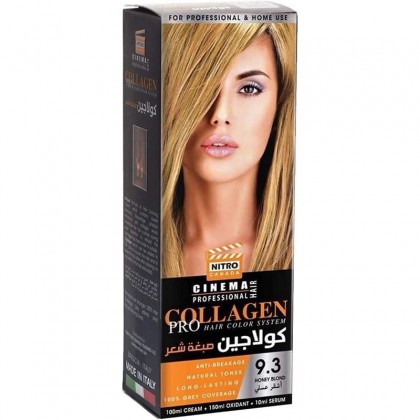 كولاجين صبغة شعر لون أشقر عسلي درجة 9.3 || COLLAGEN PRO HAIR COLOR SYSTEM