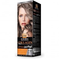 كولاجين صبغة شعر لون أشقر رمادي متوسط درجة 7.01 || COLLAGEN PRO HAIR COLOR SYSTEM