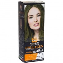 كولاجين صبغة شعر لون أشقر زيتوني درجة 7.11 || COLLAGEN PRO HAIR COLOR SYSTEM