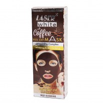 قناع القهوة للوجه لتبييض وتنقية البشرة حجم 100 مل || Coffee Mask Whitening Complex with Rose by Laser White