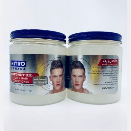 داكس زيت لتثبيت وتلميع الشعر بمستخلص زيت جوز الهند حجم 213 غم || Super Hair Conditioner with Coconut Oi by NITRO