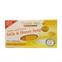 صابون الحليب والعسل لتبييض البشرة من تاتش مي حجم 135 غرام || MILK & HONEY SOAP by Touch Me