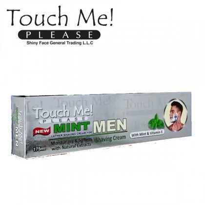 معجون حلاقة مع النعناع وفيتامين هـ من تاتش مي حجم 175 مل || Mint Shaving Cream by Touch Me