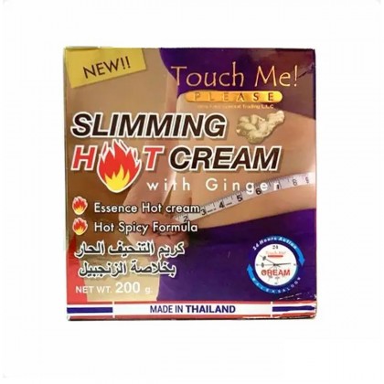 كريم التنحيف الحار بخلاصة الزنجبيل من تاتش مي حجم 200 غم || Slimming Hot Cream with Ginger by Touch Me