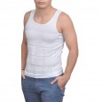 شباح للتنحيف وتشكيل الجسم للرجال لون أبيض || Shaper Slimming Undershirt