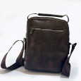 حقيبة كروس شبابية بحمالة كتف للرجال لون أسود || Leather Crossbody Shoulder Bag