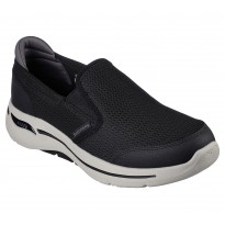 حذاء سكيتشرز جو ووك ارتش فيت روبست كمفورت للرجال لون أسود || Skechers Men's GO WALK Arch Fit - Robust Comfort Shoes