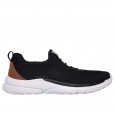 حذاء سكيتشرز ريلاكس فيت: سولفانو جيتن للرجال لون أسود || Skechers Men's Relaxed Fit: Solvano - Gaten Shoes