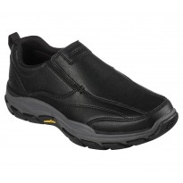 حذاء سكيتشرز ريسبيكت سليب اون للرجال لون أسود || Skechers Men's Respected Slip On Shoes