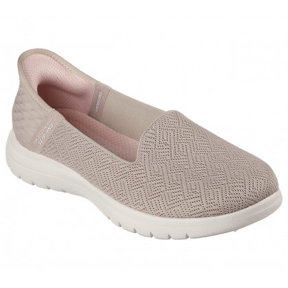 حذاء سكيتشرز سليب-انس: اون ذا جو فلكس للنساء لون أوفوايت || Skechers Women's Slip-ins: On-the-GO Flex - Astonish Shoes