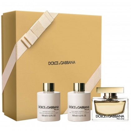 طقم ذا ون للنساء من دولتشي اند غابانا (عطر 75 مل، 100 مل لوشن، 100 مل جل) || The One Women Gift Set (3-Piece) by Dolce & Gabbana