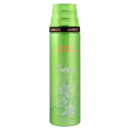 معطر جسم أروماتيك أخضر من اميجو للنساء سعة 200 مل || Aromatic Green Body Spray By AMIGO For Women 200 ML