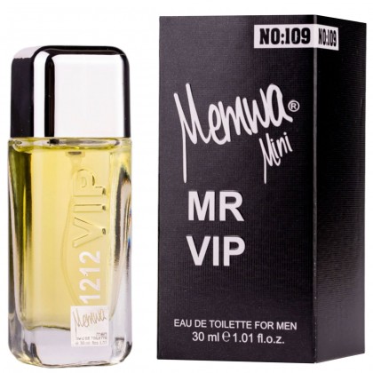 عطر ميني 1212 في اي بي برائحة كارولينا هيريرا  من ميموا للرجال سعة 30 مل || mini 1212 VIP No: 109 EDT By Memwa For Men 30 ML