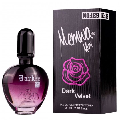 عطر ميني دارك فلفيت برائحة روز بيري من ميموا للنساء سعة 30 مل || mini Dark Velvet No: 129 EDT By Memwa For Women 30 ML