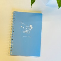 دفتر نوت سلك أزرق فاتح